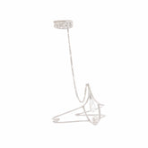 The Silver Hand Chain Youth Key with Crystal & Pearl from Kaora Sandara Jewelry features a modern design, linking a delicate chain to a matching circular ring, radiating youthful beauty and elegance.