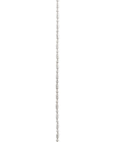 The Sterling Silver 925 Chain Sticks-Balls by Kaora Sandara Jewelry features closely linked, shiny silver beads forming a delicate, metallic ball chain against a plain white background.