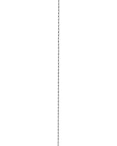 The Kaora Sandara Jewelry Sterling Silver 925 Chain Rice Thin features a delicate, vertical design with evenly spaced beads, ideal for everyday wear, displayed on a plain white background.